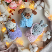 Cat, Bunny, Dog Amigurumi CROCHET PATTERN Set