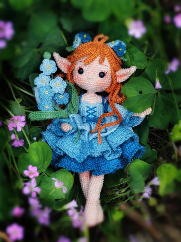 Fairy crochet doll pattern