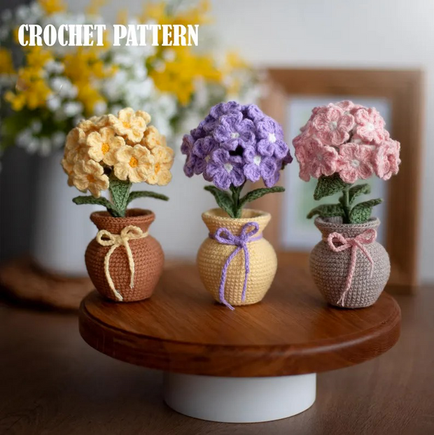 Amigurumi pattern crochet Phloxs pot