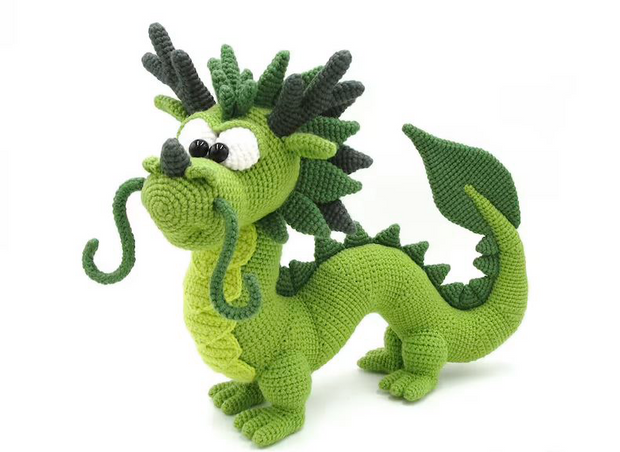 amigurumi crochet pattern, chinese dragon