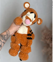 4 in 1 Winnie the Pooh Crochet Pattern: Piglet, Donkey, Tiger Amigurumi Comforter