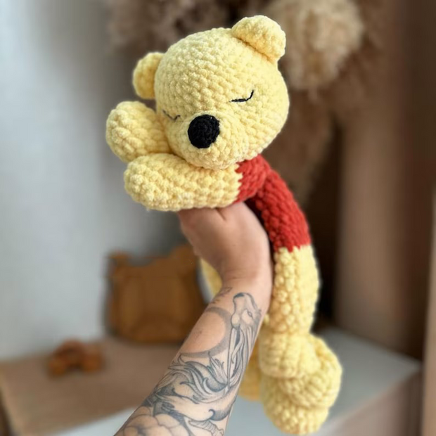 4 in 1 Winnie the Pooh Crochet Pattern: Piglet, Donkey, Tiger Amigurumi Comforter