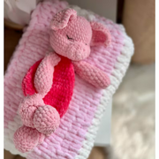 4 in 1 Winnie the Pooh Crochet Pattern: Piglet, Donkey, Tiger Amigurumi Comforter
