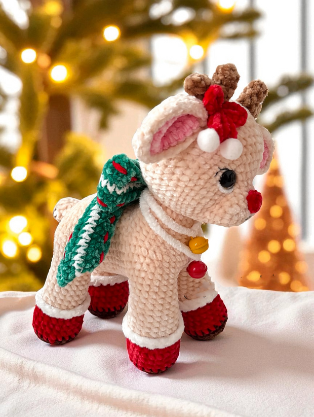 Baby Reindeer Christmas Crochet Pattern