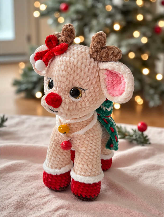 Baby Reindeer Christmas Crochet Pattern