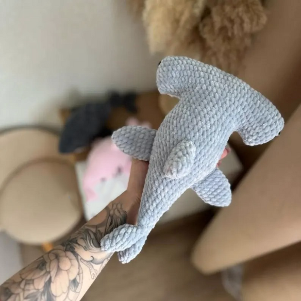 2 in 1 White Shark and Hammerhead Shark Crochet Pattern