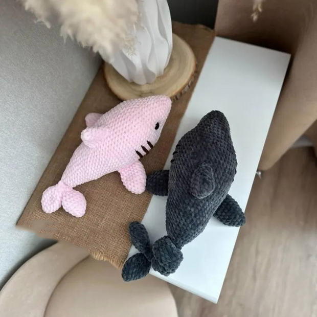 2 in 1 White Shark and Hammerhead Shark Crochet Pattern