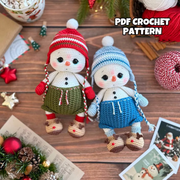 Crochet pattern snowman amigurumi