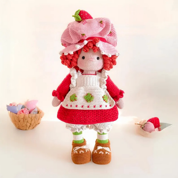 Strawberry shortcake amigurumi doll pattern