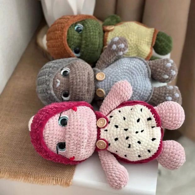3 adorable Turtles Crochet Pattern