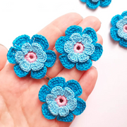 SET Irish Crochet Flower Leaf PATTERN