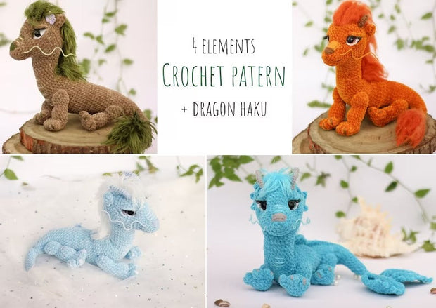 4 Elements Dragons (Water Fire,Earth, Air)