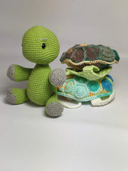 Mosaic turtle crochet pattern