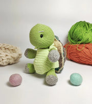 Mosaic turtle crochet pattern