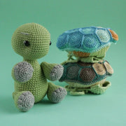 Mosaic turtle crochet pattern