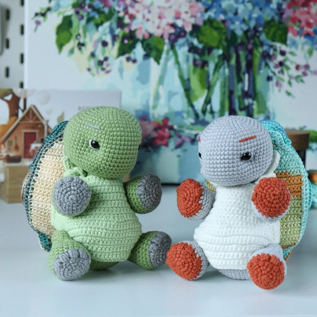 Mosaic turtle crochet pattern