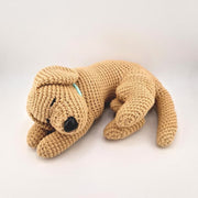 Sleeping Labrador no-sew crochet pattern