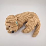 Sleeping Labrador no-sew crochet pattern