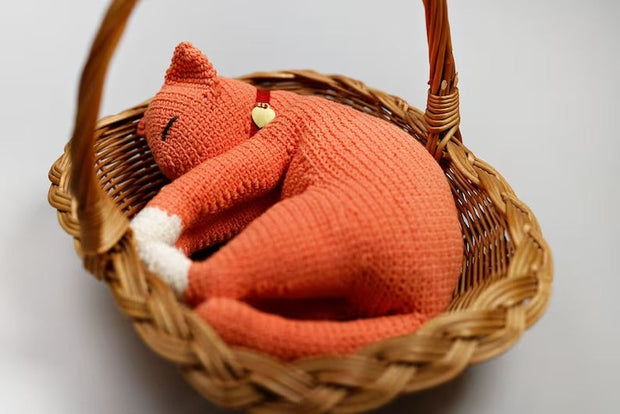 Crochet Sleeping Kitten