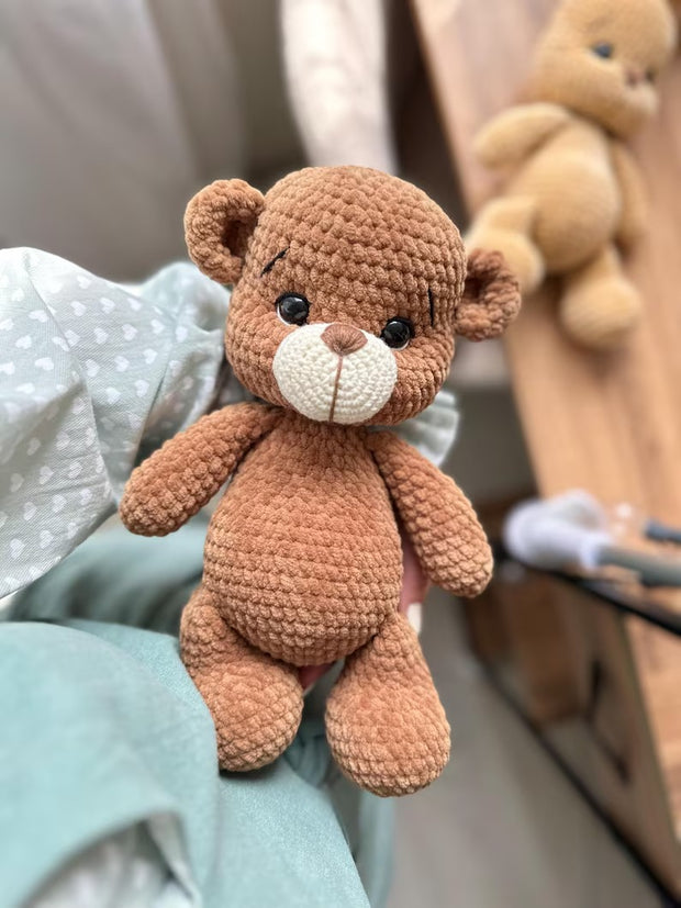 Crochet plush Bear and Bunny Pattern.