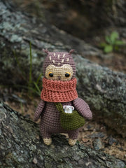PATTERN eagle owl amigurumi toy with accessorie