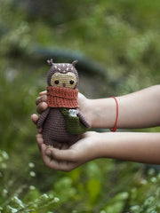 PATTERN eagle owl amigurumi toy with accessorie