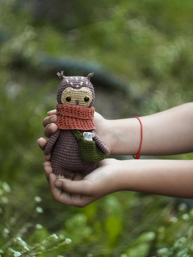 PATTERN eagle owl amigurumi toy with accessorie