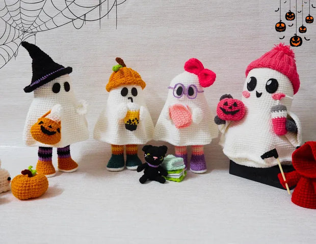 Crochet Ghost Friends Pattern