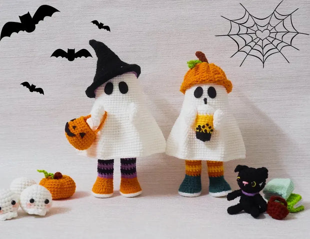Crochet Ghost Friends Pattern