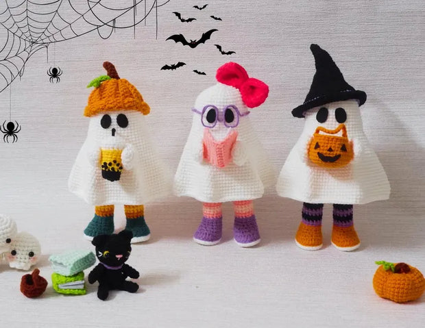 Crochet Ghost Friends Pattern
