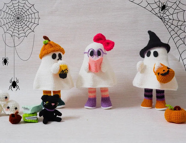 Crochet Ghost Friends Pattern