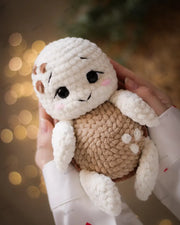Plush Turtle with Flowers Crochet pattern