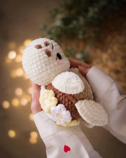 Plush Turtle with Flowers Crochet pattern