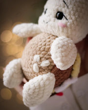 Plush Turtle with Flowers Crochet pattern