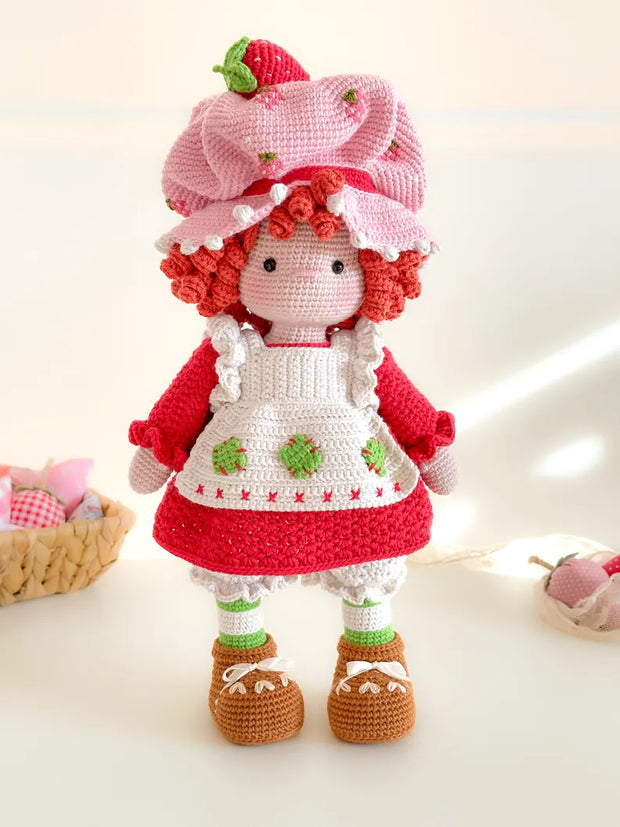 Strawberry shortcake amigurumi doll pattern