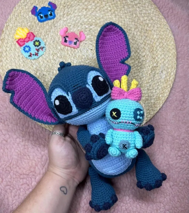 3-in-1 Stitch & Angel Amigurumi PDF Crochet Pattern