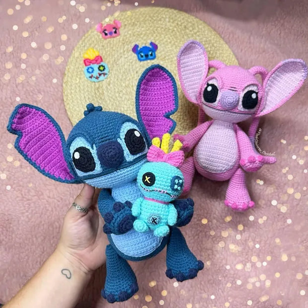 3-in-1 Stitch & Angel Amigurumi PDF Crochet Pattern