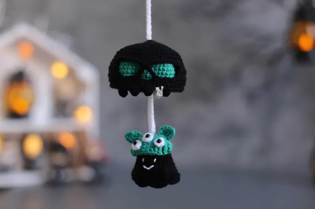 Crochet Skull Car Charm Pattern