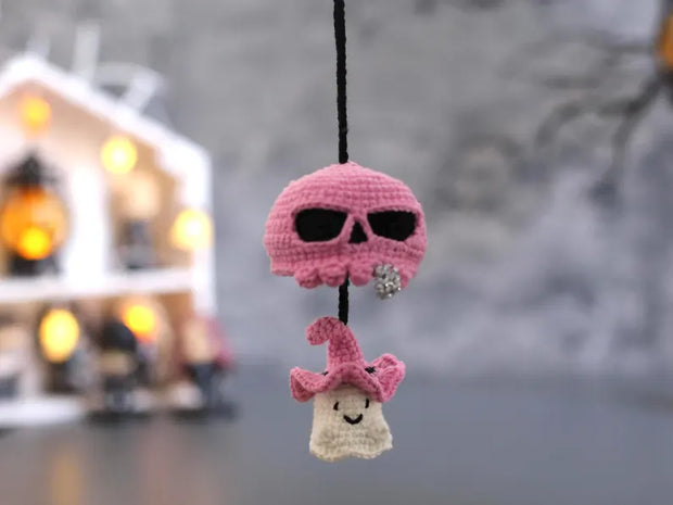 Crochet Skull Car Charm Pattern