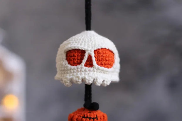 Crochet Skull Car Charm Pattern