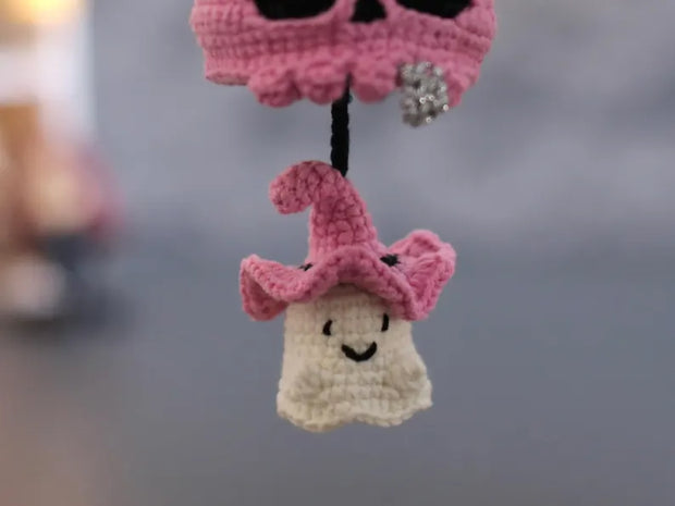 Crochet Skull Car Charm Pattern