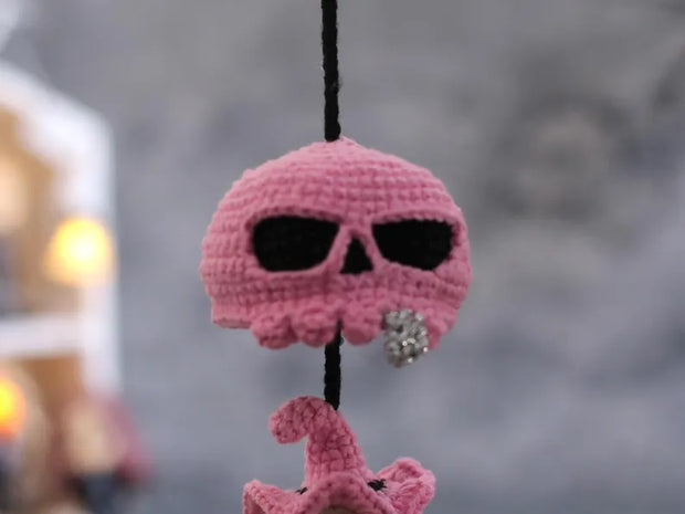 Crochet Skull Car Charm Pattern