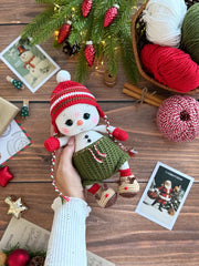 Crochet pattern snowman amigurumi