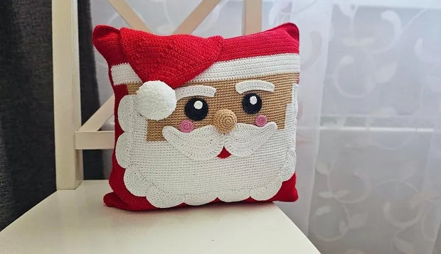 Santa Claus Crochet Pillow Pattern