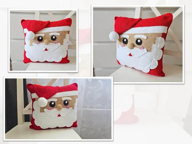 Santa Claus Crochet Pillow Pattern